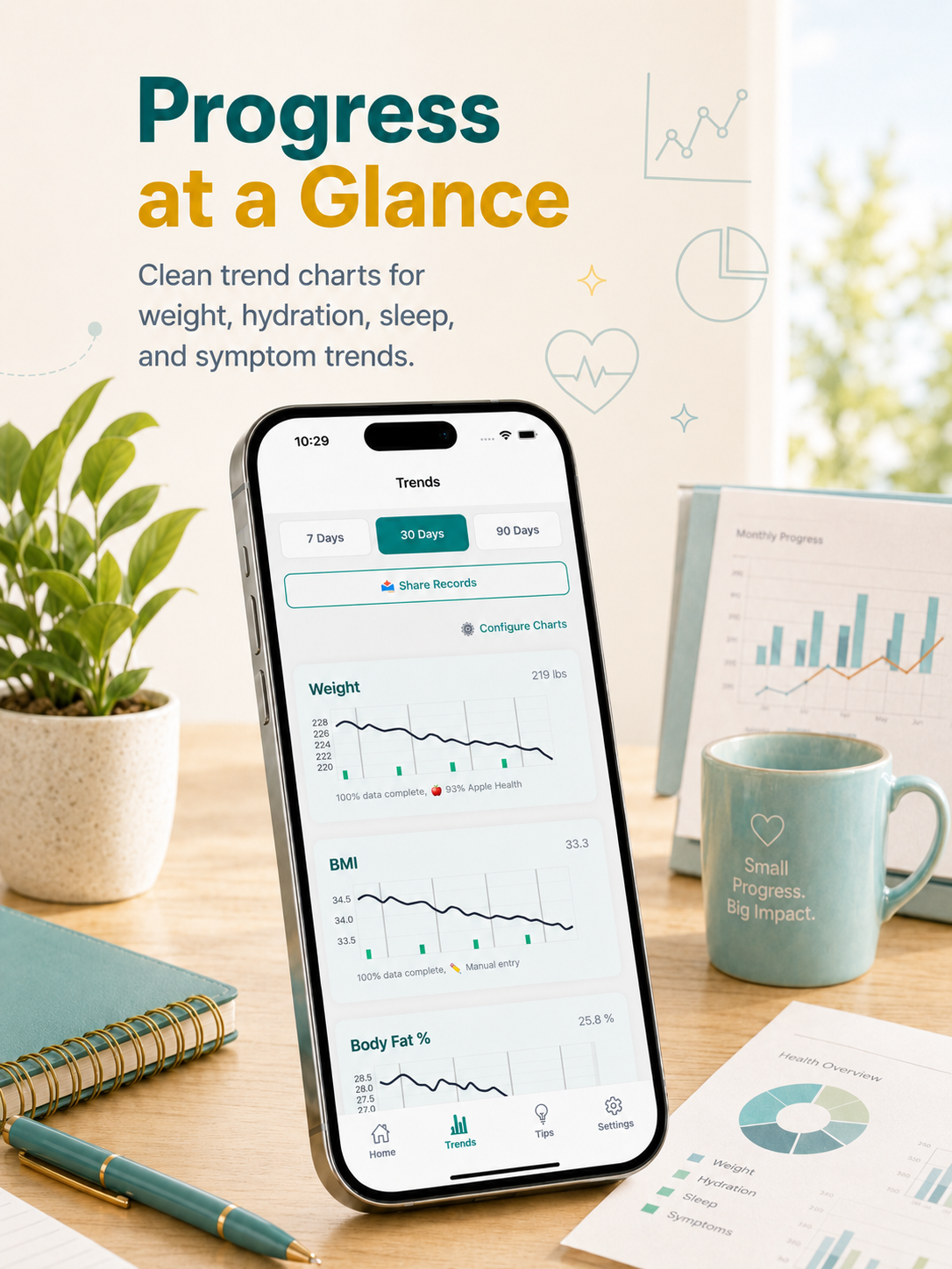 Progress at a glance